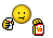 SmileyEatingChips
